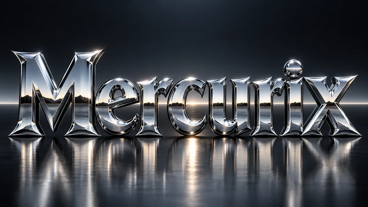 Chrome Font Generator sample showing Mercurix