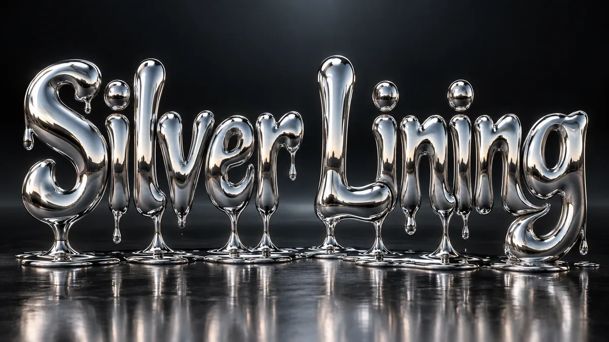 Chrome Font Generator sample showing Silver Lining