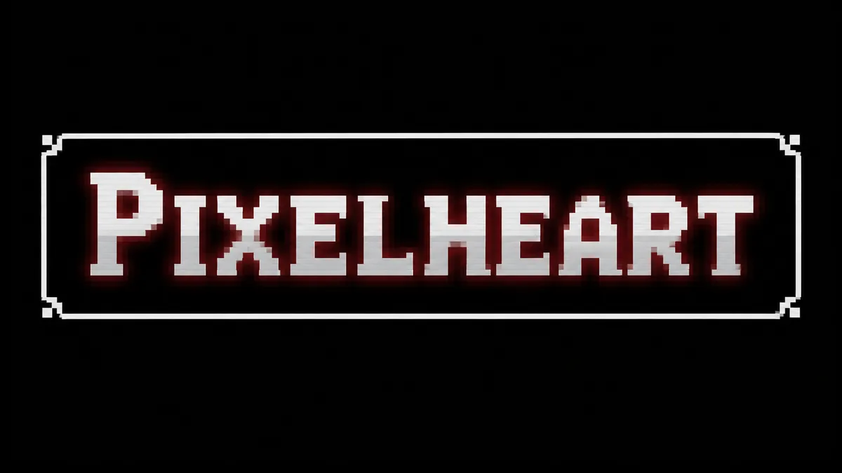 Deltarune Font Generator sample showing Pixelheart