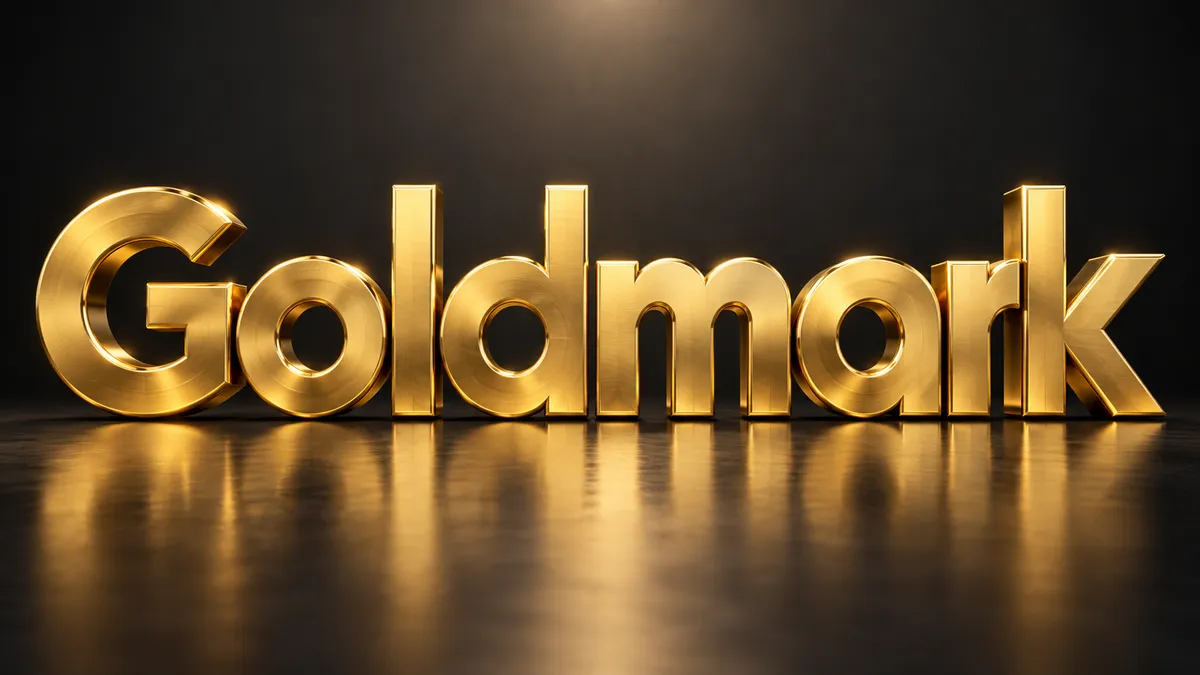 Gold Font Generator sample showing Goldmark