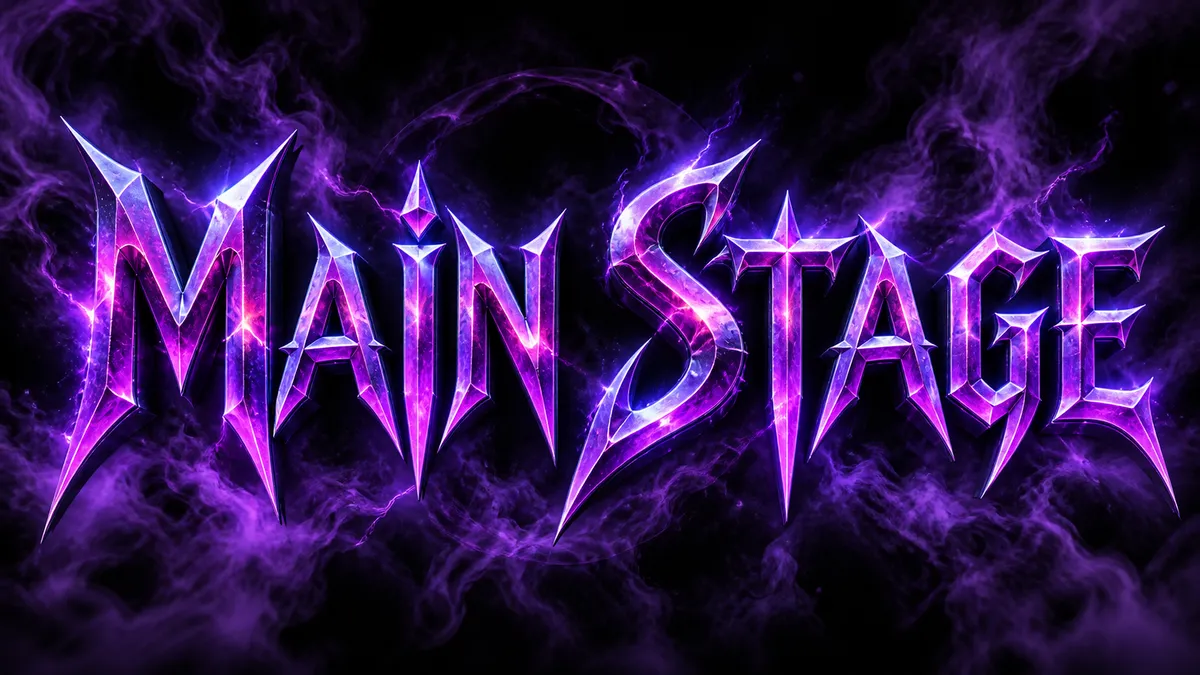 KPop Demon Hunters Font Generator sample showing Main Stage