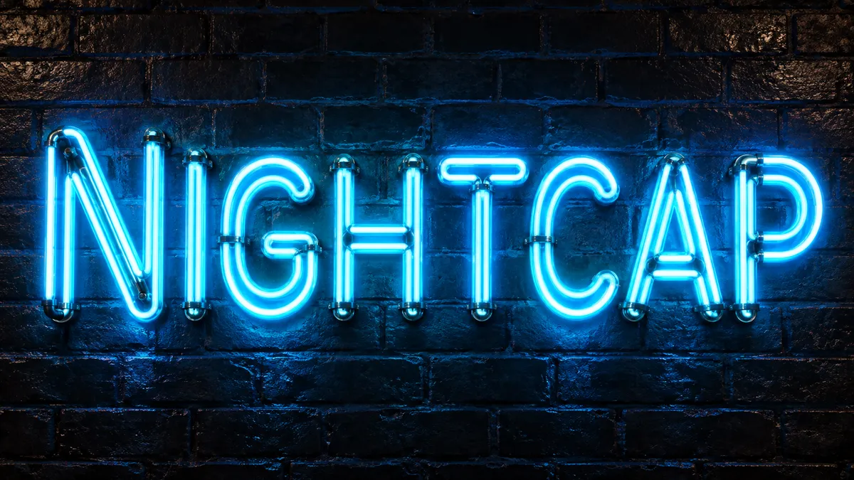 Neon Font Generator sample showing Nightcap