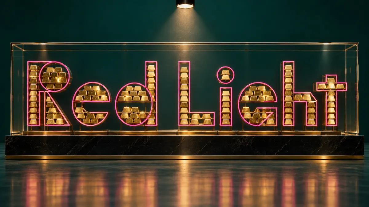 Squid Game Font Generator sample showing Red Light