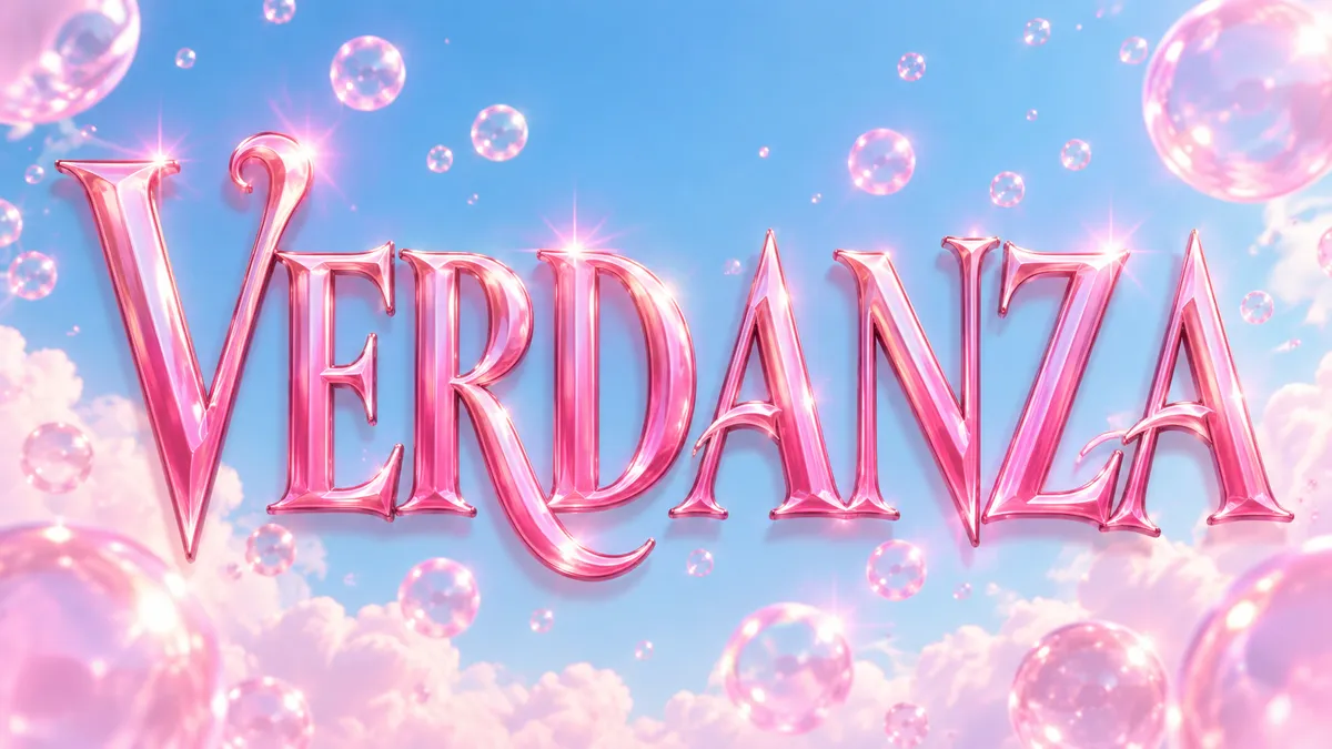 Wicked Font Generator sample showing Verdanza