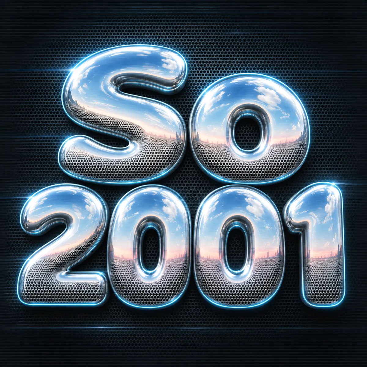 Y2K Font Generator sample showing So 2001